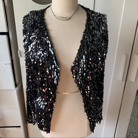 INC International Concepts Jackets & Blazers - Sequin open jacket size small
